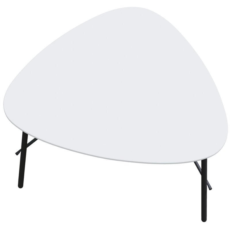 PAPERFLOW table basse LAZY, blanc, 60×50×45 cm